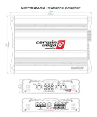 Amplificador Cerwin Vega CVP1600.4D
