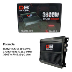 Amplificador DB Sound DB3000.1-FR