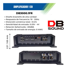Amplificador DB Sound DB3000.1-FR