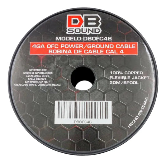 Metro Cable DB Sound Negro #4 DBOFC4B