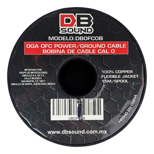 Rollo de cable DB Sound #0 Rojo DBOFCOR