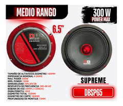 Medios Rango DB Sound DBSP65