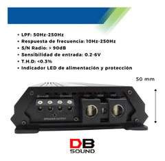 Amplificador DB Sound DBST2000.1