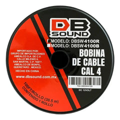Rollo de Cable DB Sound #4 Rojo DBOFC4R