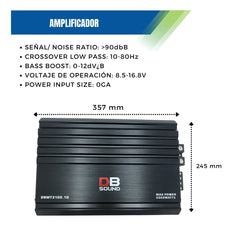 Amplificador DB Sound DBMT3100.1D