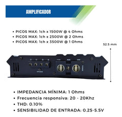 Amplificador DB Sound DBMT3100.1D