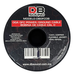 Rollo de cable DB Sound #0 Rojo DBOFCOR