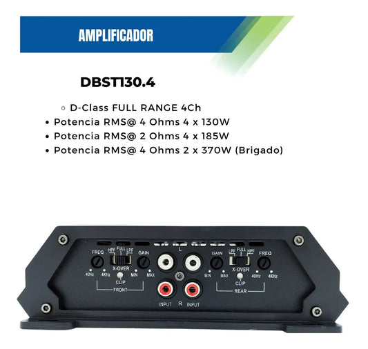 Amplificador DB Sound DBST130.4