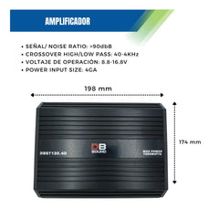 Amplificador DB Sound DBST130.4