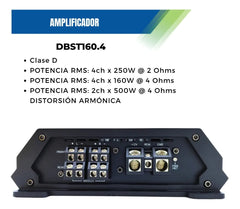 Amplificador DB Sound DBST160.4