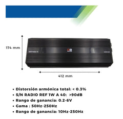 Amplificador DB Sound DBST2000.1