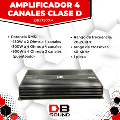 Amplificador DB Sound DBST300.4