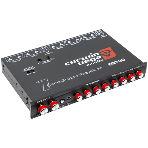 Ecualizador paramétrico de 7 bandas con entrada auxiliar  EQ780