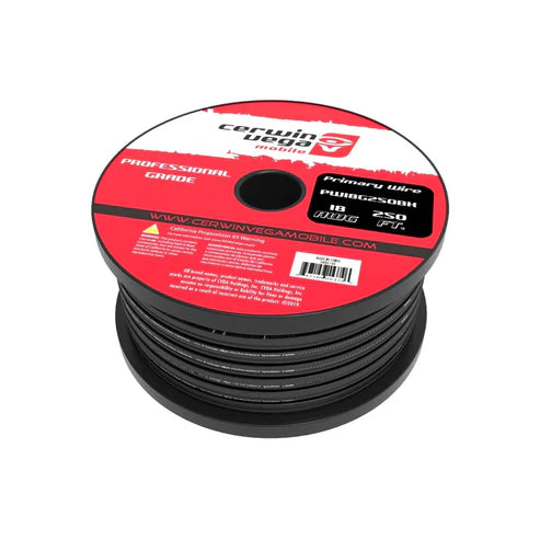 Rollo de Cable Remoto Cerwin Vega #18 PW18G250BK