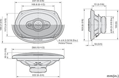 Bocinas Pioneer 6x9" TS-A6970F