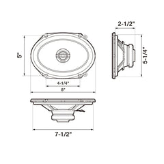 Bocinas Pioneer 6x8" TS-G6820S