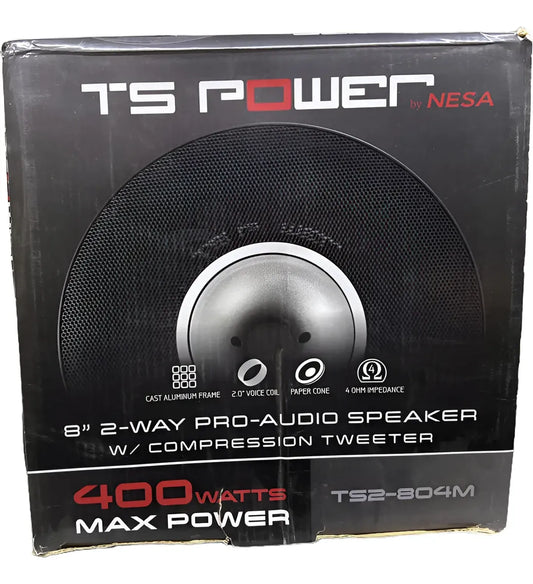 Bocinas TS POWER 8" PRO TS2804M
